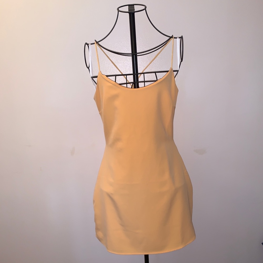 BRAND NEW NBD Aria yellow mini dress